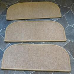 Látvány Textil Lépcsőszőnyeg drapp buklé SZG 7520 törés nélkül kis ív