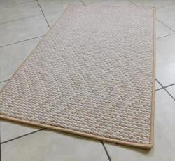  Ecrü bézs mintás buklé szegett szőnyeg LEÉRTÉKELT! 67x120cm