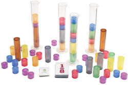 Learning Resources Verseny a törtekkel - hengerekkel, törtkártyákkal- Learning Resource - Oktató játék (ler3220)