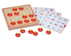 GoGoToys Memória játék feladatlapokkal (narancssárga letakaró korongokkal) (5211)