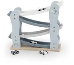 Label Label Label-Label fából készült versenypálya kék színben - fajáték (25132)