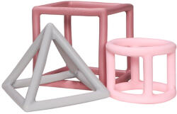 Label Label Label-Label - Szilikon geometrikus formák rágóka - Rózsaszín (LLST-15294)