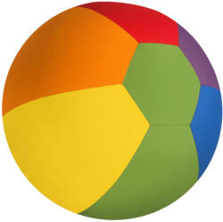 Akson Szivárványos léggömb labda - Akson (5902409450477)