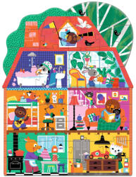 DJECO - Óriás puzzle - A Kisbarátok Háza, 36 db-os - The Little Buddies' House (7169)