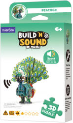 mierEdu - Hangot adó 3D állatos puzzle - Páva (MEPP1118)