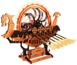 Robotime Viking sárkányhajó mechanikus 3D fa modell - 229db-os (LK802)