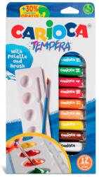 CARIOCA - Tempera 12 db-os ecsettel (40012)