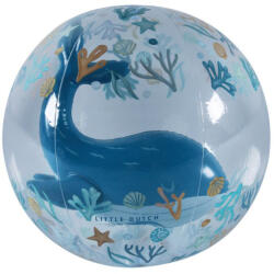 Little Dutch felfújható 3D strandlabda - Ocean Dreams kék (LD2012398)