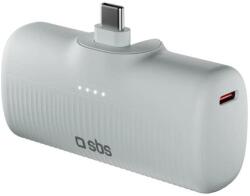 SBS EcoPower 5000 mAh 10W beépített USB-C porttal szürke (8018417498459)