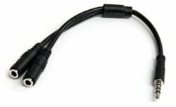 StarTech - Headset adapter különálló fejhallgató/mikrofon csatlakozókkal rendelkező headsetekhez - 3, 5 mm-es 4 pozíciós - 3 pozíciós és 2 pozíciós 3, 5 mm-es - MUYHSMFF (MUYHSMFF)