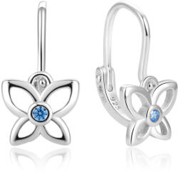 Beneto Bájos lány fülbevaló ezüst pillangó AGUC2582DL