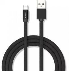 V-TAC Cablu micro USB 1M ruby edition - negru V-TAC SKU-8494 (SKU-8494)