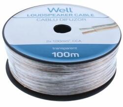 Well Cablu difuzor transparent 2X1mmp (LSP-CCA1.00TT-100-WL)