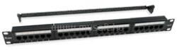 Equip 135426 Patch panel (24 port, Cat6, árnyékolatlan, fekete) (EQUIP_135426) (EQUIP_135426)
