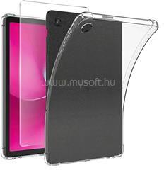 Gigapack T Tablet 2 5G GIGAPACK Szilikon telefonvédő ütésállóság, légpárnás sarok + képernyővédő üveg, ÁTLÁTSZÓ (GP-176285) (GP-176285)