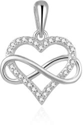 Beneto Romantikus ezüst medál cirkónium kövekkel Végtelen szerelem AGH595