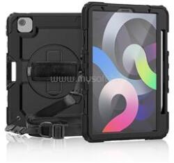 Gigapack IPAD Air 2022 / Air 2020 / Pro 11 (2018) GIGAPACK Defender műanyag telefonvédő ütésállóság, 360° + kézpánt, FEKETE (GP-102157) (GP-102157)
