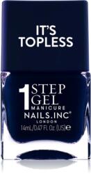 Nails Inc. Nails Inc. It’s Topless géles körömlakk a hosszan tartó hatásért árnyalat Whitney 14 ml