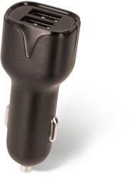 Setty 2xUSB autós töltő 2, 4A fekete R