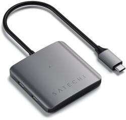 Satechi 4-PORT USB-C Elosztó (4xUSB-C, akár 5 Gbps) - Űrszürke