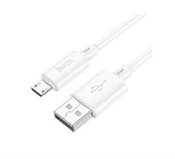 hoco. X88 adatkábel (USB - microUSB, 2.4A, gyorstöltő, 100cm) FEHÉR (X88_UM_W) (X88_UM_W)