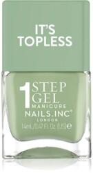 Nails Inc. Nails Inc. It’s Topless géles körömlakk a hosszan tartó hatásért árnyalat Iris 14 ml