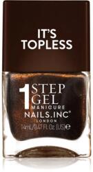 Nails Inc. Nails Inc. It’s Topless géles körömlakk a hosszan tartó hatásért árnyalat Zöe 14 ml