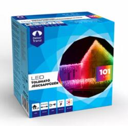 DekorTrend Kültéri toldható LED jégcsapfüzér, Multi, 300 x 40 cm, 101 LED (KDK_021) - kontaktor