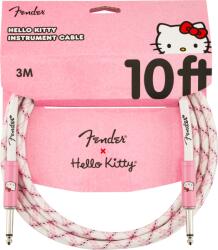 Fender Hello Kitty White/Pink Woven Cable 10
