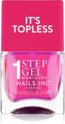 Nails Inc. Nails Inc. It’s Topless géles körömlakk a hosszan tartó hatásért árnyalat Thea 14 ml