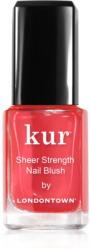 Londontown Kur Sheer Strength Nail Blush стягаща и озаряваща тонирана грижа за нокти цвят Poppy 12ml