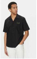 KARL LAGERFELD Férfi Ing, 605443 552600, Pamut, M INTL, Fekete (0000305123534_M)