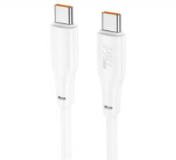 hoco. X93 adatkábel (Type-C - Type-C, 100W, 3A, PD gyorstöltő, 200cm, törésgátló) FEHÉR (X93_TYPEC_TYPEC_200) (X93_TYPEC_TYPEC_200)