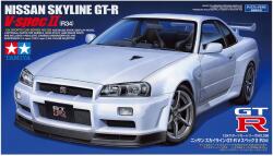 TAMIYA 1/24 Nissan Skyline GT-R V spec II (R34) sportkocsi modell (TA24258)