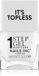 Nails Inc. Nails Inc. It’s Topless géles körömlakk a hosszan tartó hatásért árnyalat Reese 14 ml