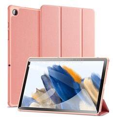 Dux Ducis Samsung Tab A9 Plus 5G / Tab A9 Plus WIFI DOMO tok álló, bőr hatású aktív FLIP, textil minta, RÓZSASZÍN (GP-150492) (GP-150492)