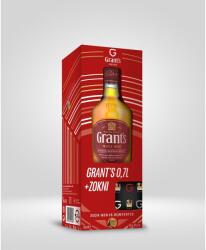  Grant's whisky ajándékcsomag zoknival DRS (0, 7L / 40%) - whiskynet