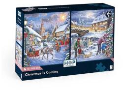 House of Puzzles 2 x 500 db-os XXL puzzle - Christmas Is Coming (0720) (HP0720)