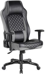 Kring Race irodai szék, állítható magasságú, billenő mechanika, PU, fekete/szürke