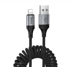 hoco. X121 adatkábel (Type-C - lightning, 27W, PD gyorstöltő, 150cm, cipőfűző) FEKETE (X121_L2_BLACK) (X121_L2_BLACK)