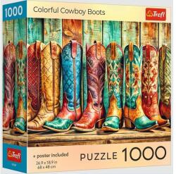 Trefl 1000 db-os puzzle - Színes cowboy csizmák (99289) (99289)