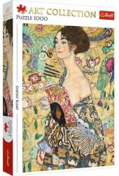 Trefl 1000 db-os Art puzzle - Hölgy legyezővel, Klimt (93756) (93756)