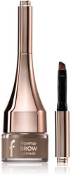 Flormar Brow Pomade pomadă pentru sprâncene cu pensula culoare 03 Brown 2, 2 g