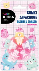 Kidea 5 darabos Kidea illatos radír készlet, mackó alakú, 8x15cm (PLA-CD39-30861707)