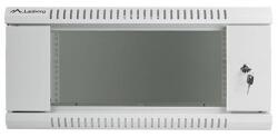 Lanberg 19" fali rack szekrény 4U/600X450 lapraszerelt, szürke V2 (WF01-6404-10S) - emag