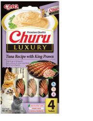Inaba Foods Churu Luxury Recompensa Cremoasa Reteta Cu Ton Si Creveti King, 4 x 14 g