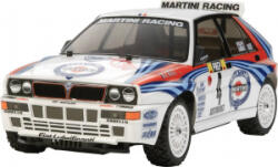 TAMIYA 1: 10 RC modellautó Elektro Közúti modell Lancia Delta HF Integrale Brushed 4WD építőkészlet XV-01 (58569) (58569)
