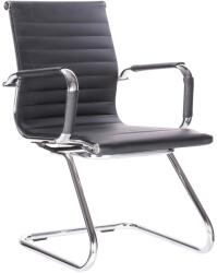 Kring Lear Látogatói szék, Műbőr, Fekete