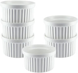 Ruhhy 25705 Kerámia sütőedény 6 darab, fehér