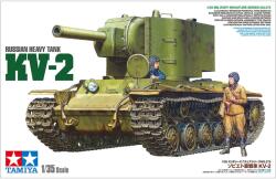 TAMIYA 1/35 KV-2 orosz nehéztank modell (TA35375)